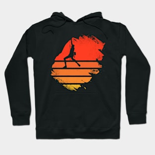 Rock Climbing sunset bouldering womens climber Hoodie